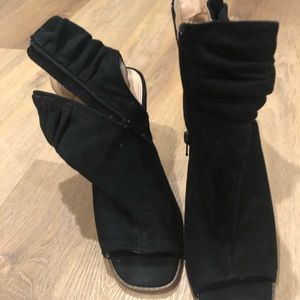 Black ankle booties